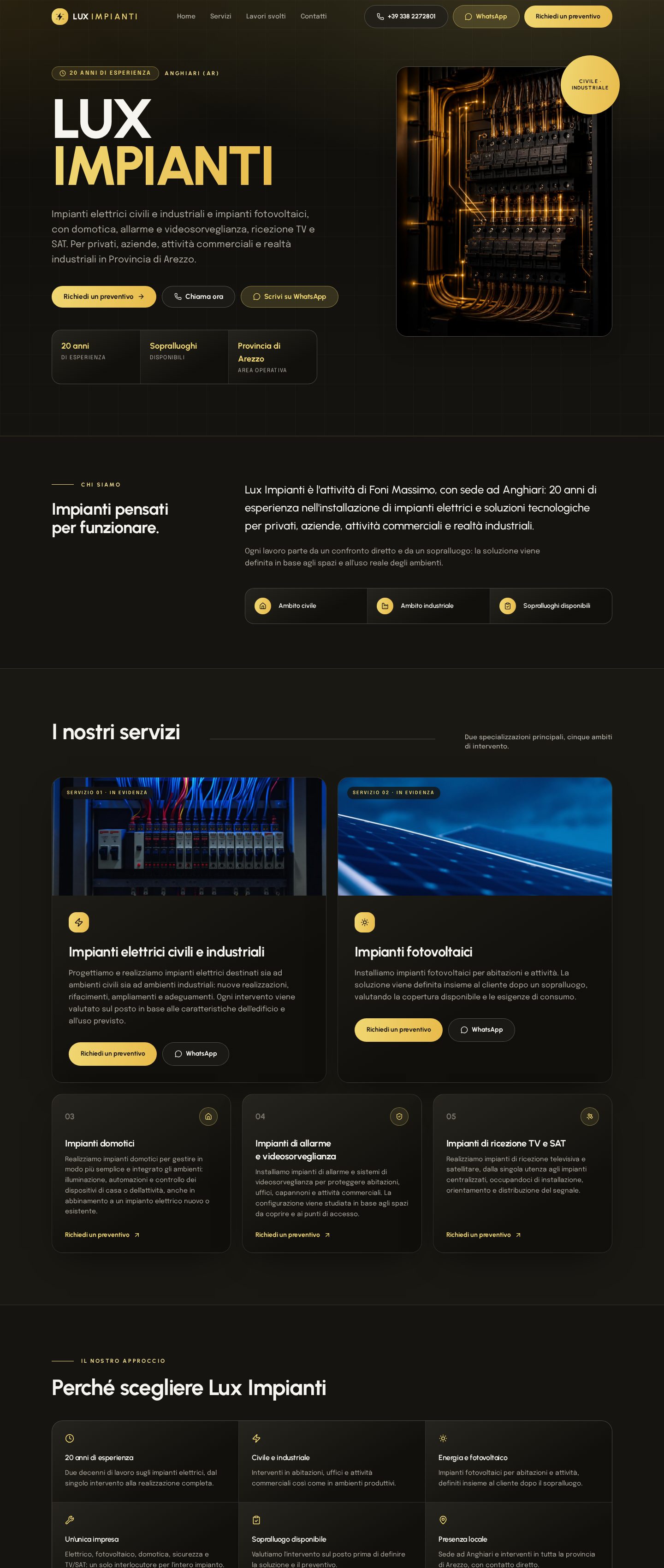 Anteprima del sito Lux Impianti